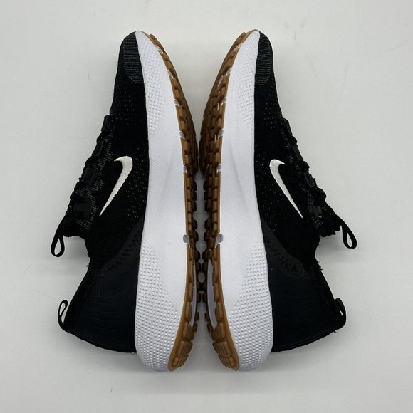 NEW Nike React Escape Run Flyknit Black/White Running Shoes Women Size 8 - Picture 9 of 10